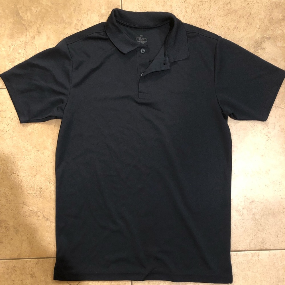 Chaps Black Polo